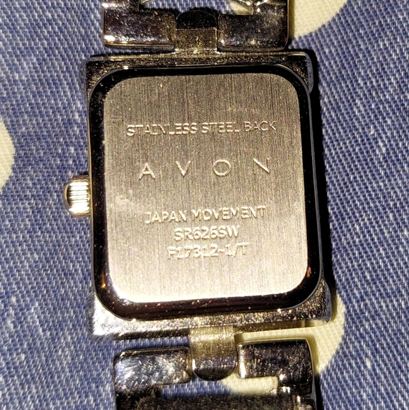 Vintage Avon Black and Silver Women\'s Watch